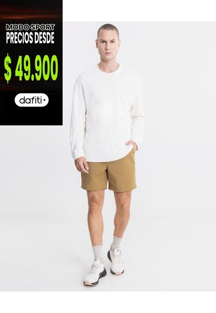 Bermuda Smartech Ligera  Para Hombre Camel Atmos