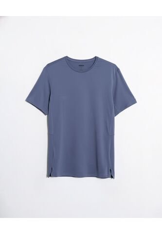 Camiseta  Para Hombre Manga Corta Cuello Redondo Color Azul Marca Atmos #32090300 Atmos