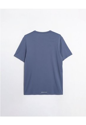 Camiseta  Para Hombre Manga Corta Cuello Redondo Color Azul Marca Atmos #32090300