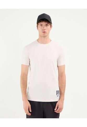 Camiseta Deportiva Estampada  Para Hombre Beige Atmos Atmos