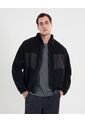 Chaqueta Ovejera  Para Hombre Negro Atmos de Atmos