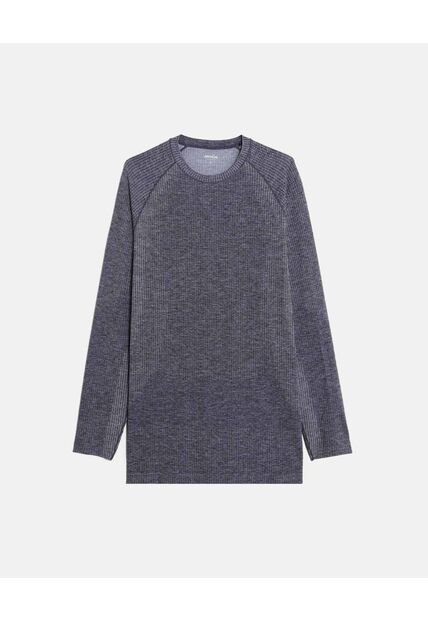 Camiseta  Para Hombre Manga Larga Cuello Redondo Color Negro Marca Atmos #32090288