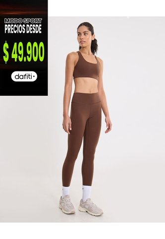 Leggins Regular Aerius Skin  Para Mujer Café Atmos Atmos