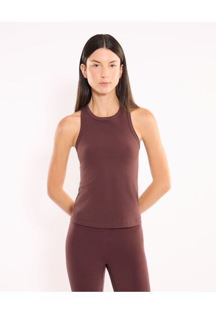 Camiseta  Para Mujer Manga Sisa Tank Top Color Café Marca Atmos #31090315