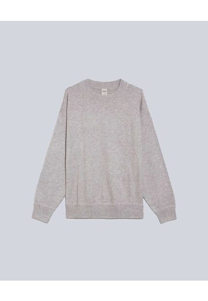 Saco Tejido Cuello Redondo  Para Hombre Gris Atmos