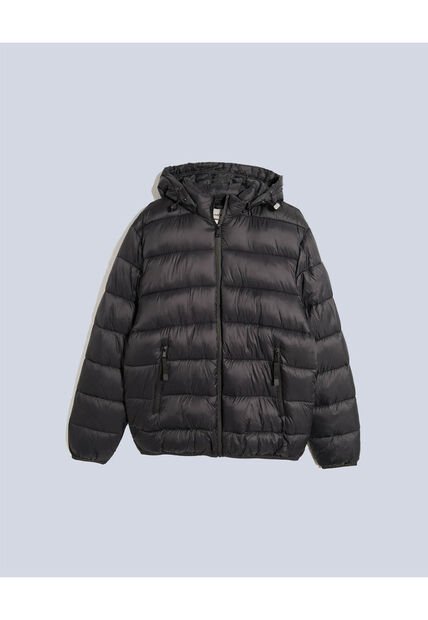 Chaqueta Acolchada  Para Hombre Negro Atmos