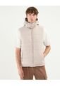 Chaleco Puffer Capota Desmontable  Para Hombre Beige Atmos de Atmos