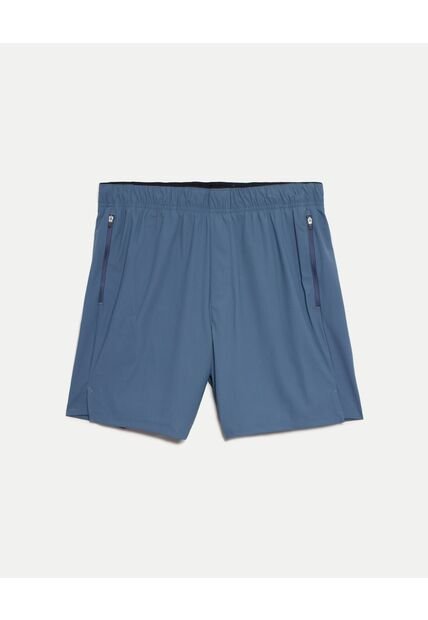 Bermuda  Para Hombre Deportiva Largo Color Azul Marca Atmos #32100180