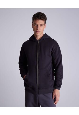 Buzo Hoodie Full Zipper  Para Hombre Negro Atmos Atmos
