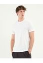 Camiseta Deportiva Manga Corta Regular Fit  Para Hombre Blanco Atmos de Atmos