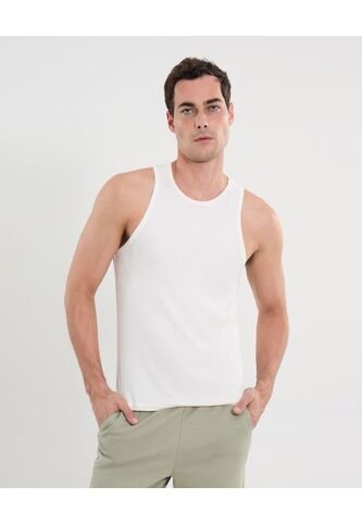 Camiseta Para Hombre Manga Sisa Cuello Redondo Color Marfil Marca Atmos #32090230 Atmos