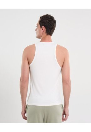 Camiseta Para Hombre Manga Sisa Cuello Redondo Color Marfil Marca Atmos #32090230