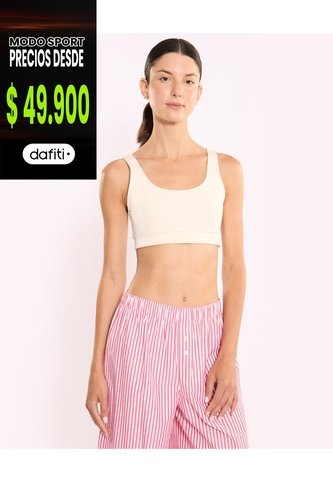 Top Plush  Para Mujer Crema Atmos Atmos