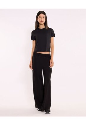 Camiseta Para Mujer Manga Corta Cuello Redondo Color Negro Marca Atmos #31090309