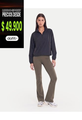 Top Soporte Medio Copas Removibles  Para Mujer Verde Atmos Atmos