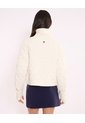 Chaqueta Acolchada Cuello Alto  Para Mujer Marfil Atmos de Atmos