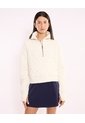 Chaqueta Acolchada Cuello Alto  Para Mujer Marfil Atmos de Atmos