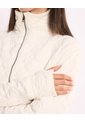 Chaqueta Acolchada Cuello Alto  Para Mujer Marfil Atmos de Atmos