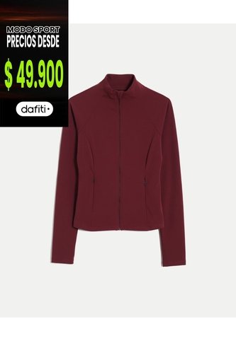Buzo Ajustado Cuello Alto Training Aerius Skin Para Mujer  Deportiva  Color Vino Marca Atmos Atmos