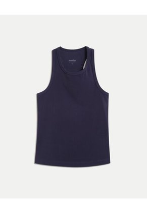 Camiseta Para Mujer Manga Sisa Tank Top Color Azul Marca Atmos #31090314