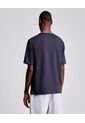 Camiseta Relaxed Fit Manga Corta Con Bolsillo  Para Hombre Azul Atmos de Atmos