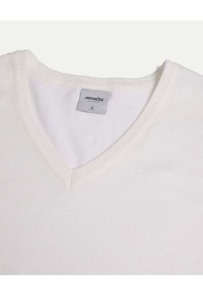 Camiseta  Para Mujer Manga Sisa Cuello V Color Blanco Marca Atmos #31090332