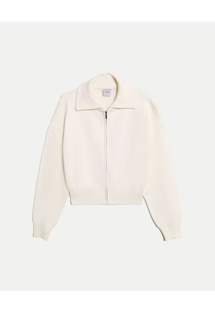 Saco  Para Mujer Abierto Color Blanco Marca Atmos #31330005