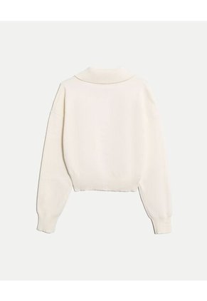 Saco  Para Mujer Abierto Color Blanco Marca Atmos #31330005