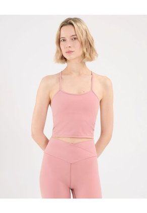 Camiseta Para Mujer Crop Top Manga Sisa Color Rosa Marca Atmos #31090169