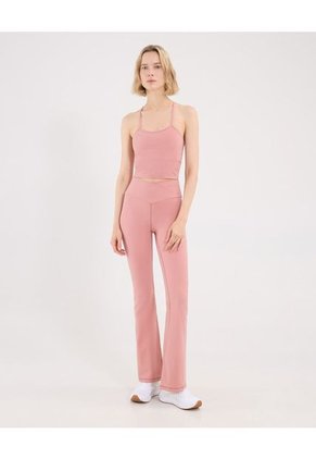 Camiseta Para Mujer Crop Top Manga Sisa Color Rosa Marca Atmos #31090169