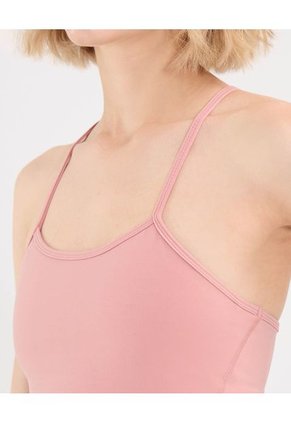 Camiseta Para Mujer Crop Top Manga Sisa Color Rosa Marca Atmos #31090169