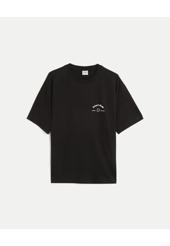 Camiseta Para Hombre Manga Corta Cuello Redondo Color Negro Marca Atmos #32090246 Atmos