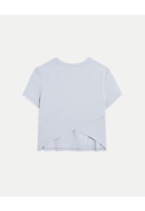 Camiseta Para Mujer Manga Corta Cuello Redondo Color Gris Marca Atmos #31090220