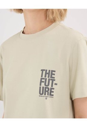 Camiseta Para Mujer Manga Corta Cuello Redondo Color Verde Marca Atmos #31090216