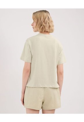 Camiseta Para Mujer Manga Corta Cuello Redondo Color Verde Marca Atmos #31090216