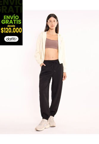 Pantalón  Para Mujer Jogger Color Negro Marca Atmos #31070099 Atmos