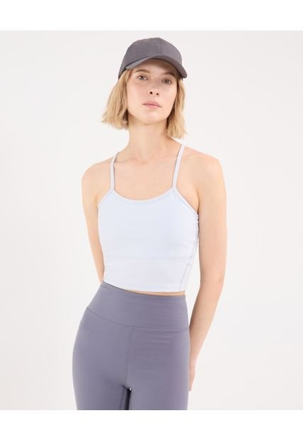 Camiseta Para Mujer Crop Top Color Azul Marca Atmos #31090245
