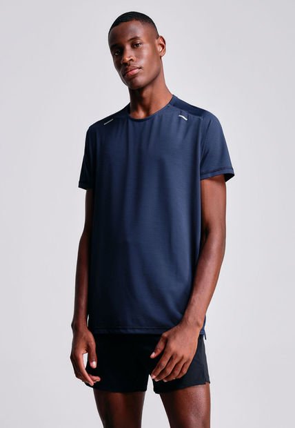 Camiseta Para Hombre Manga Corta Color Azul Oscuro Marca Atmos #32090133