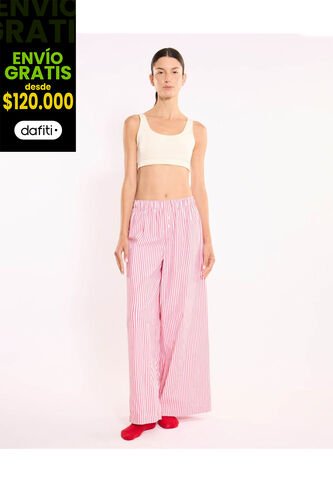 Pantalón  Para Mujer Moda Color Rojo Marca Atmos #31070118 Atmos