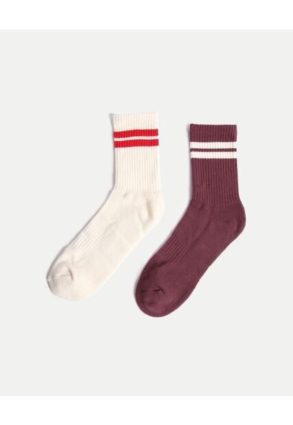 Medias X2 Para Mujer Caña Media Color Surtido Marca Atmos #31980055