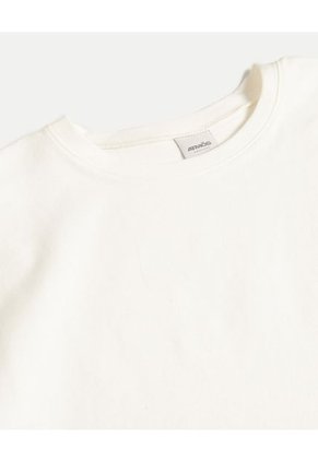 Camiseta Para Mujer Manga Corta Cuello Redondo Color Marfil Marca Atmos #31090252