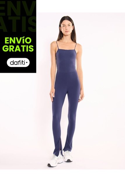 Enterizo Deportivo Con Aberturas  Para Mujer Azul Atmos