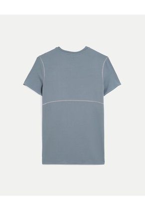 Camiseta Para Mujer Manga Corta Cuello Redondo Color Gris Marca Atmos #31090241