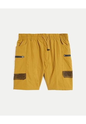 Bermuda Para Hombre Cargo Color Dorado Marca Atmos #32100101 Atmos