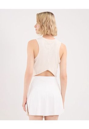 Camiseta Para Mujer Manga Sisa Cuello Redondo Color Beige Marca Atmos #31090224