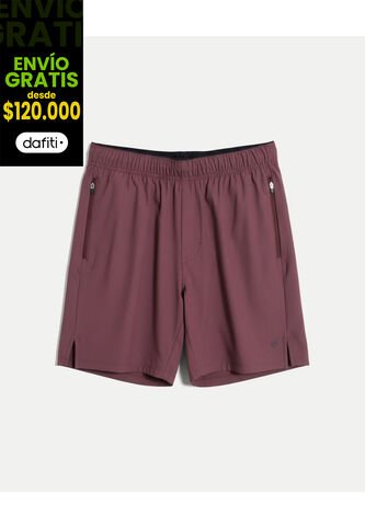 Bermuda Para Hombre Deportiva Largo Color Morado Marca Atmos #32100143 Atmos