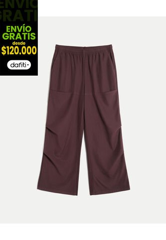 Pantalón Para Mujer Moda Color Vino Marca Atmos #31070107 Atmos