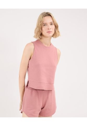 Camiseta Para Mujer Manga Sisa Cuello Redondo Color Rosa Marca Atmos #31090251 Atmos