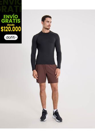 Bermuda Para Hombre Deportiva Largo Color Café Marca Atmos #32100141 Atmos