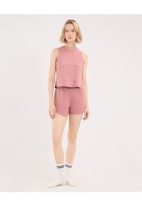 Camiseta Para Mujer Manga Sisa Cuello Redondo Color Rosa Marca Atmos #31090251